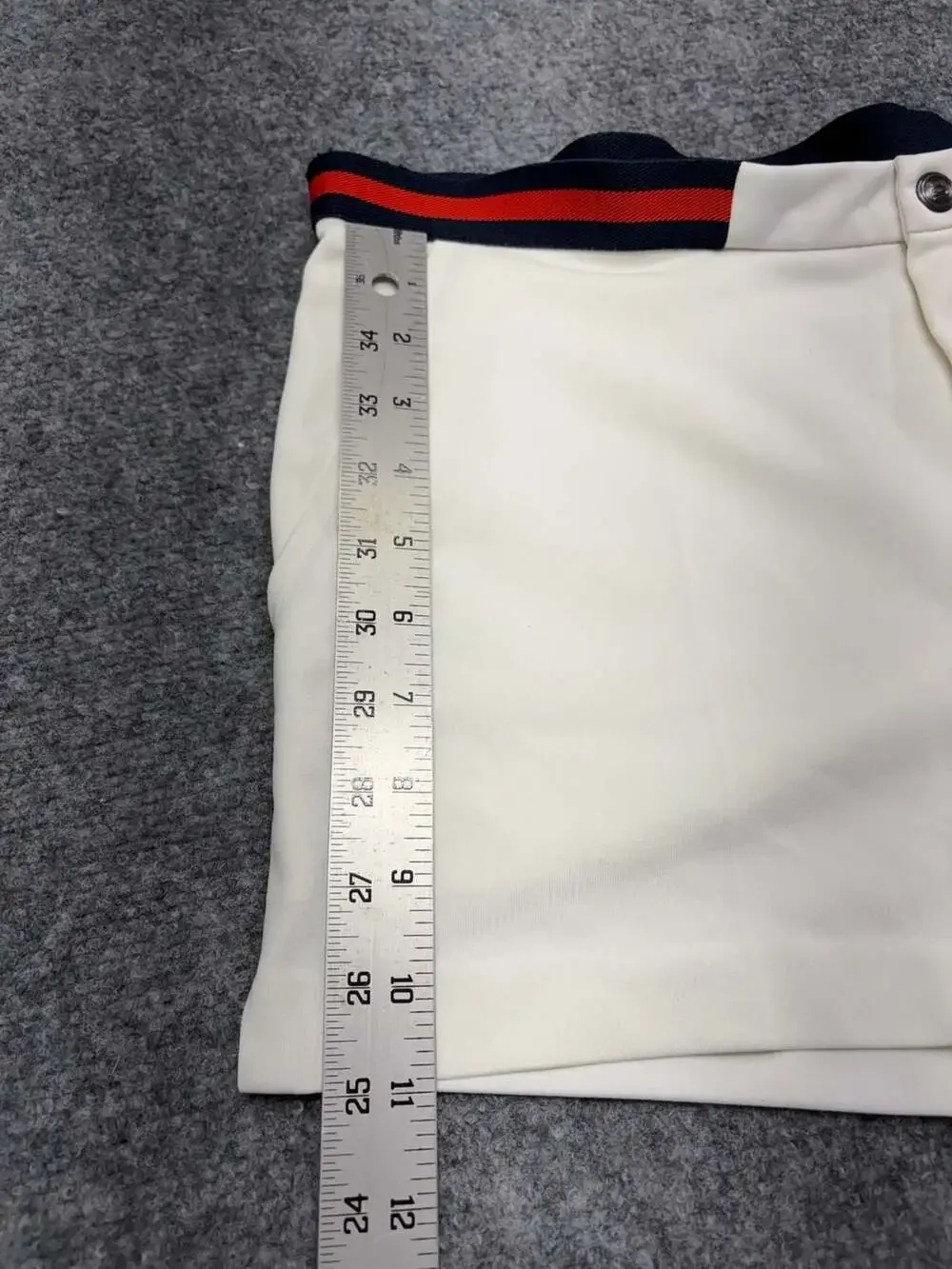 Fila Vintage Bjorn Borg Style Tennis Shorts White-Blk-Red-size 40-made in Italy